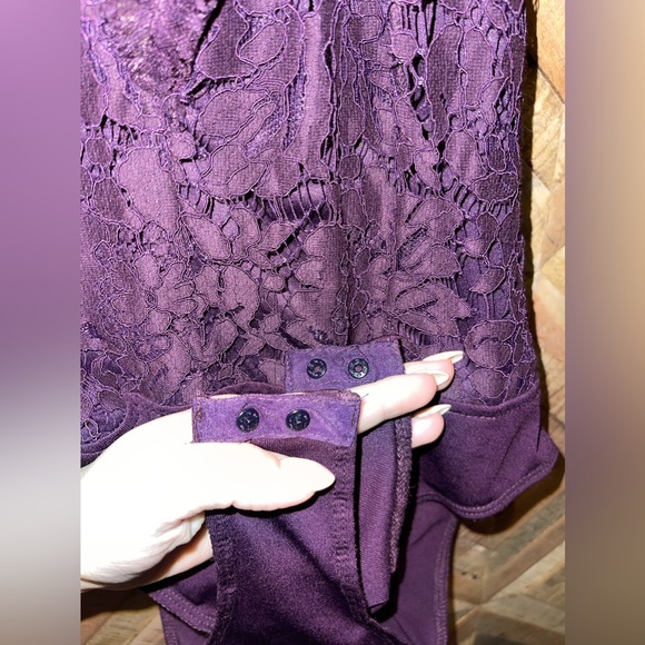 Charlotte Russe Lace Open Back Body Suit - Picture 5 of 8